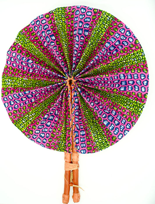 Handmade Fan - Pink Cheetah