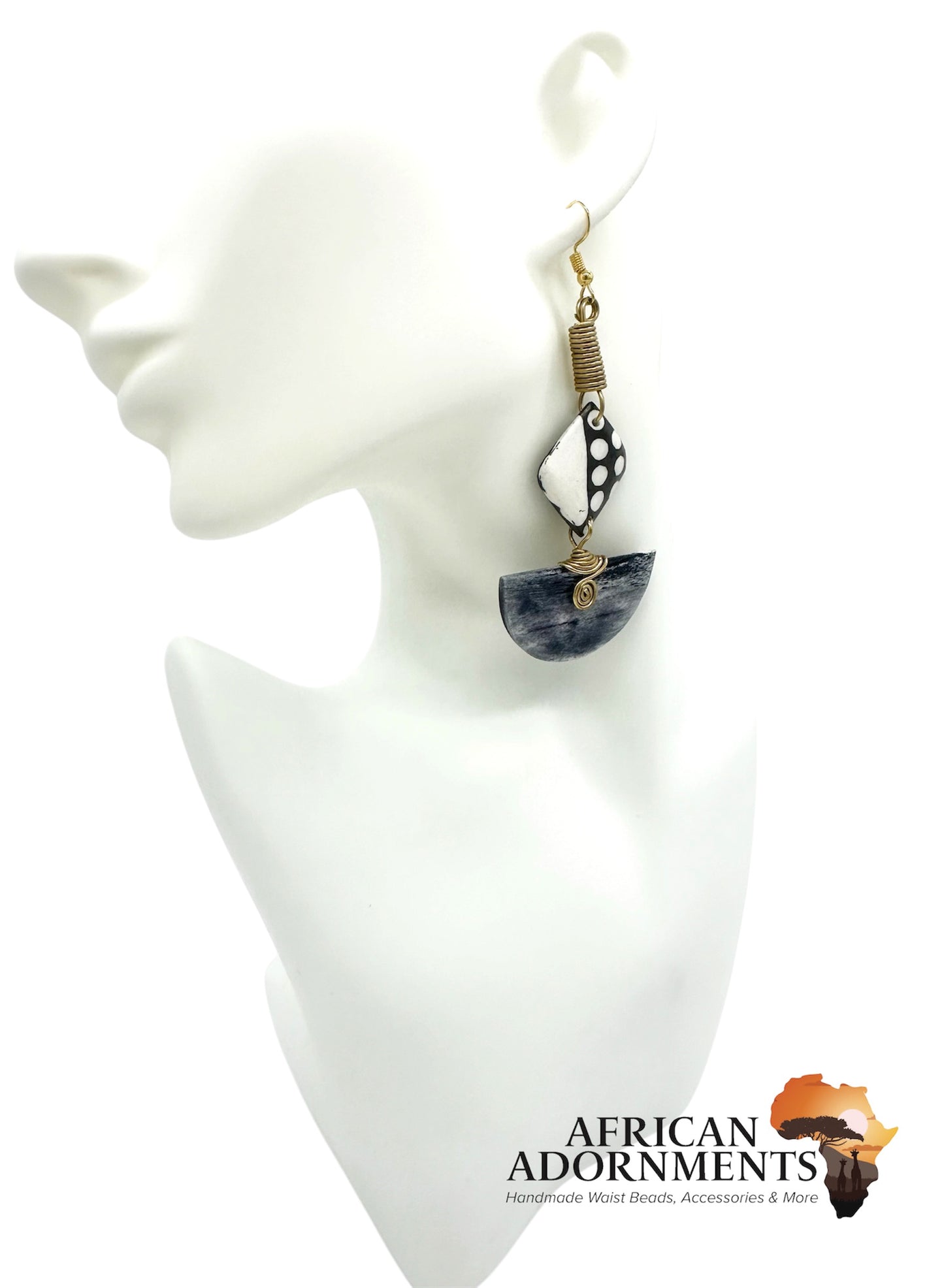 Kenyan Brass Earrings - Hawla