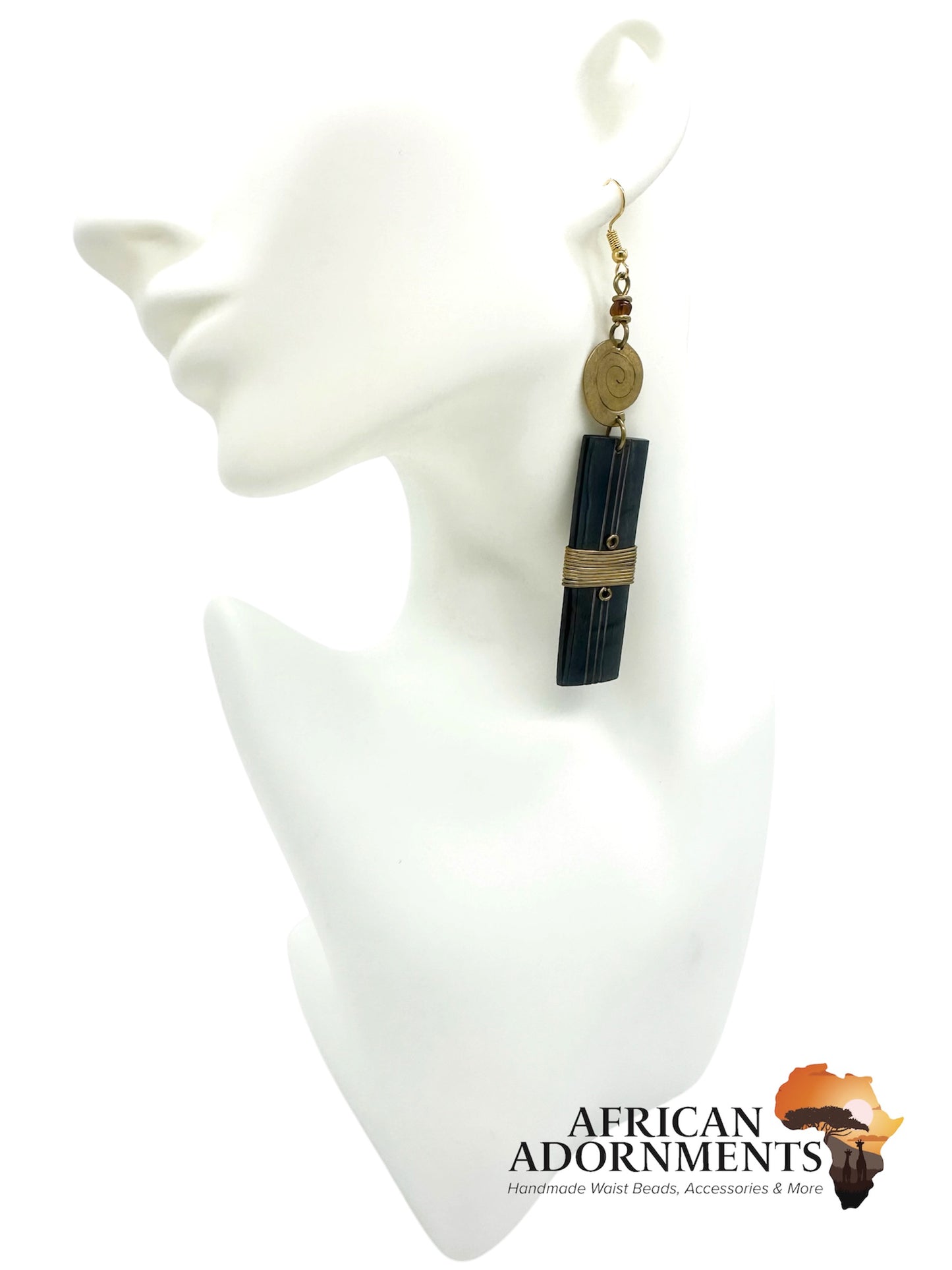 Kenyan Brass Earrings - Malindi