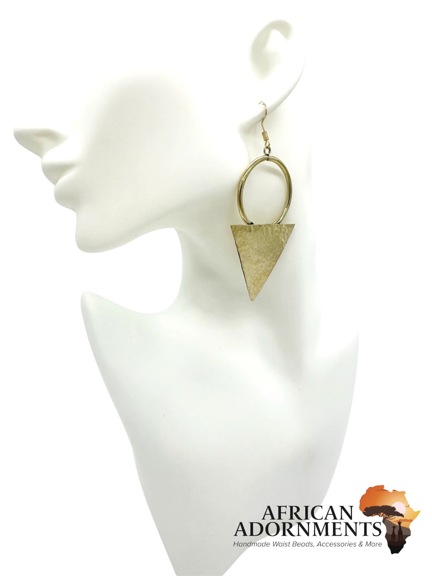 Kenyan Brass Earrings - Ayana