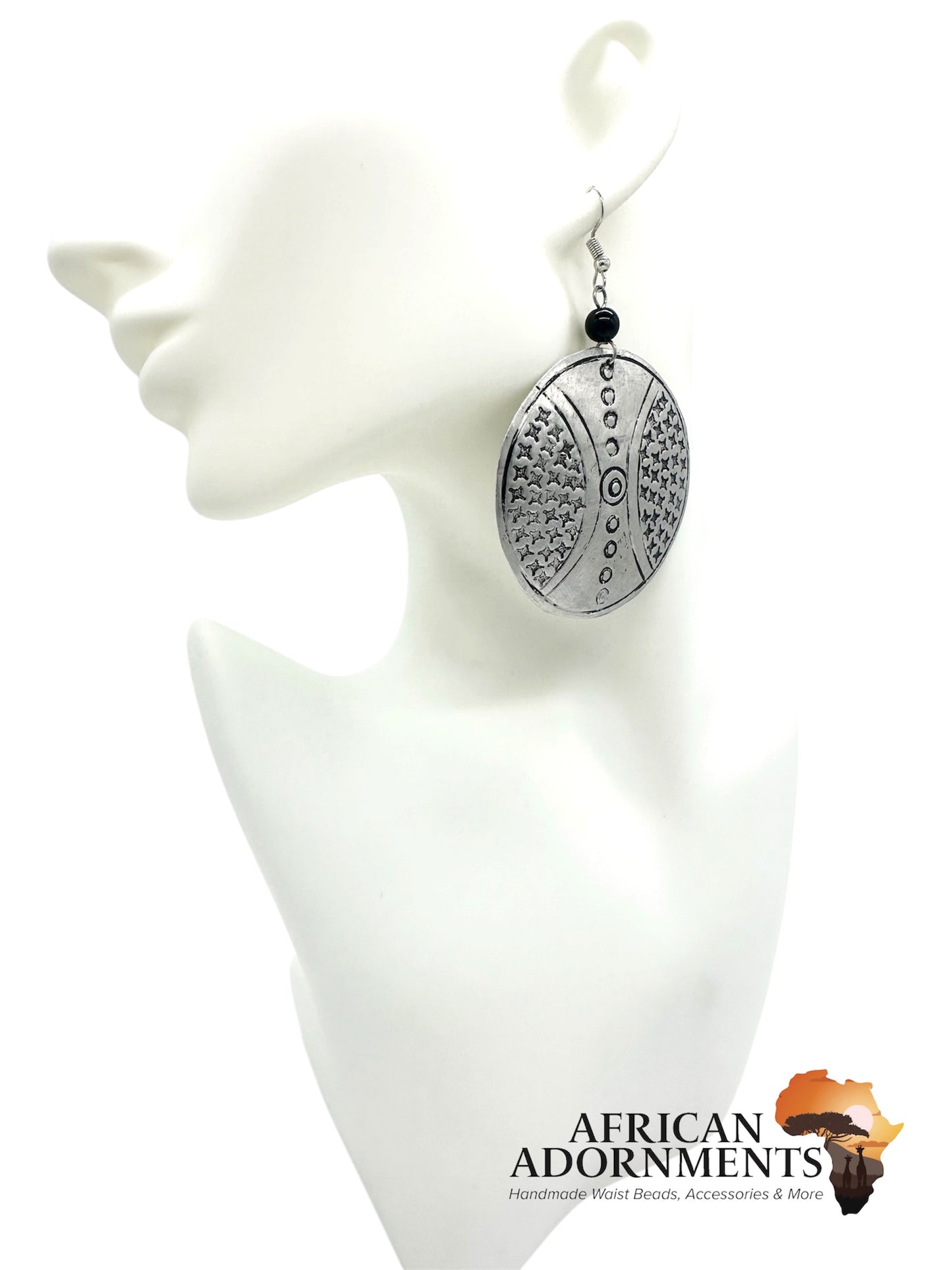 Kenyan Brass Earrings - Kijivu