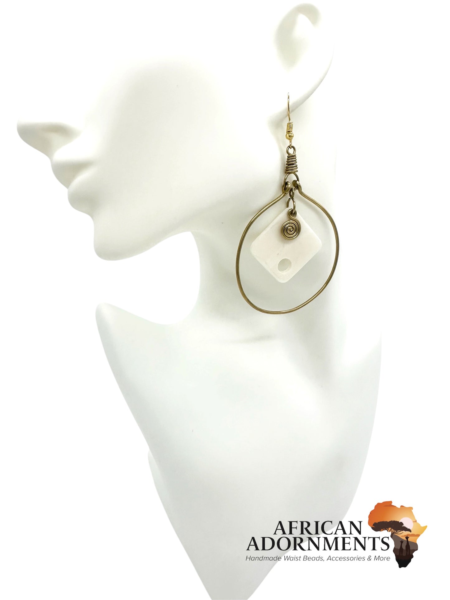 Kenyan Brass Earrings - Eldoret