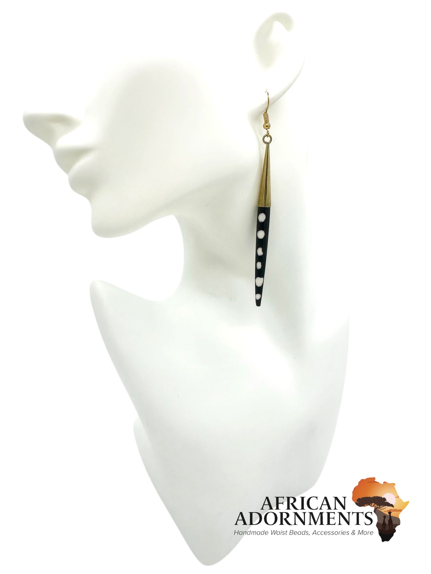 Kenyan Brass Earrings - Fimbo