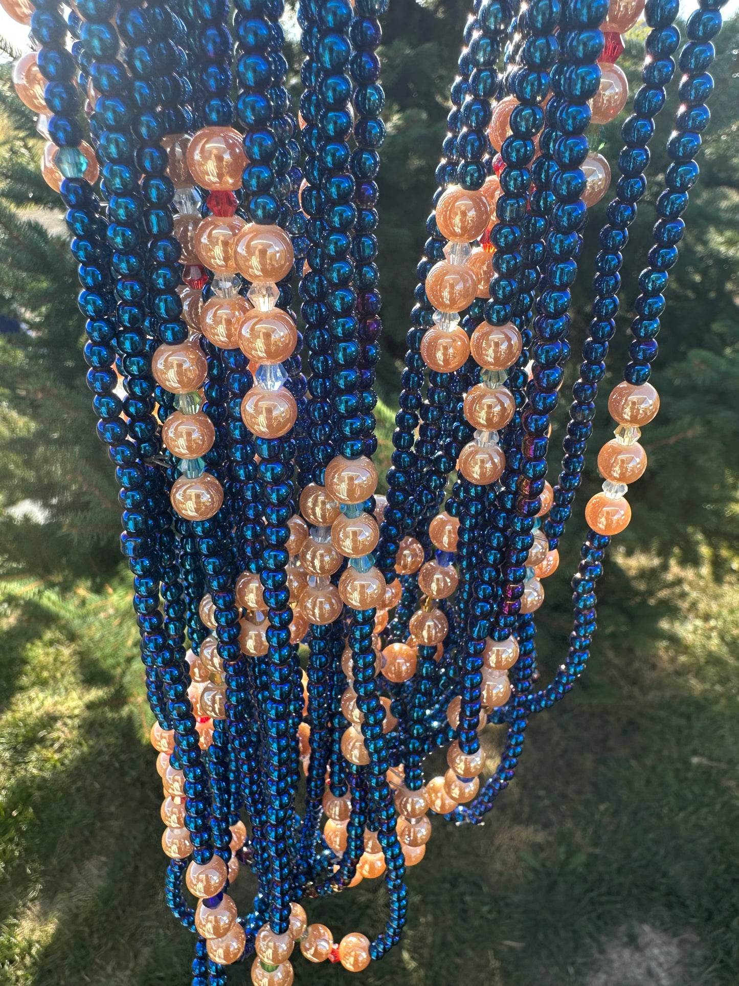 Diamond Blue (Elastic Waistbeads)