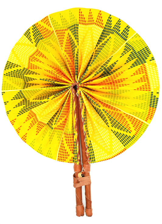 Handmade Fan - Yellow