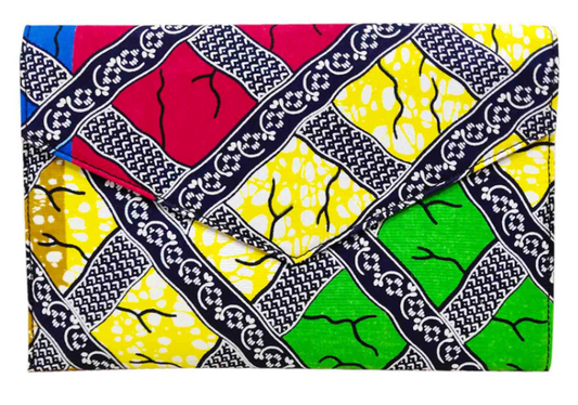 African Print Envelope Bag