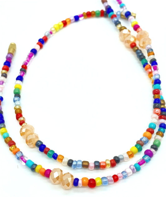 Rainbow Clasp Anklets