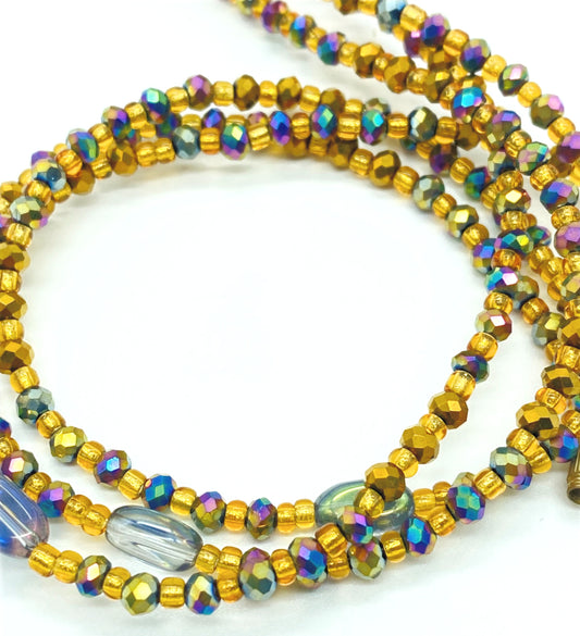 Metallic Gold Clasp Anklets