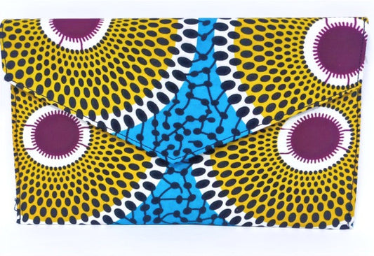 African Print Envelope Bag