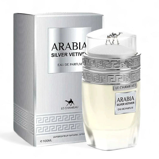 Arabia Silver Vetiver by Le Chameau – 3.4 oz Eau de Parfum