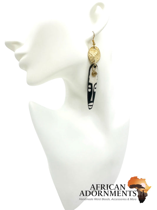 Kenyan Brass Earrings - Akinyi