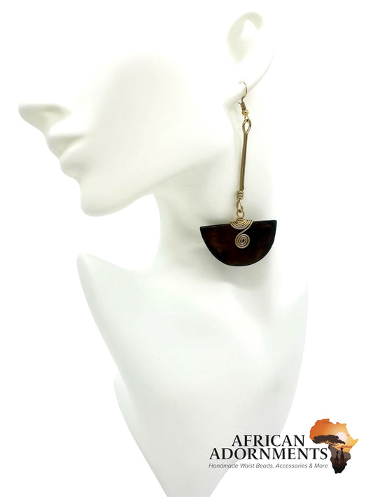 Kenyan Brass Earrings - Nairobi