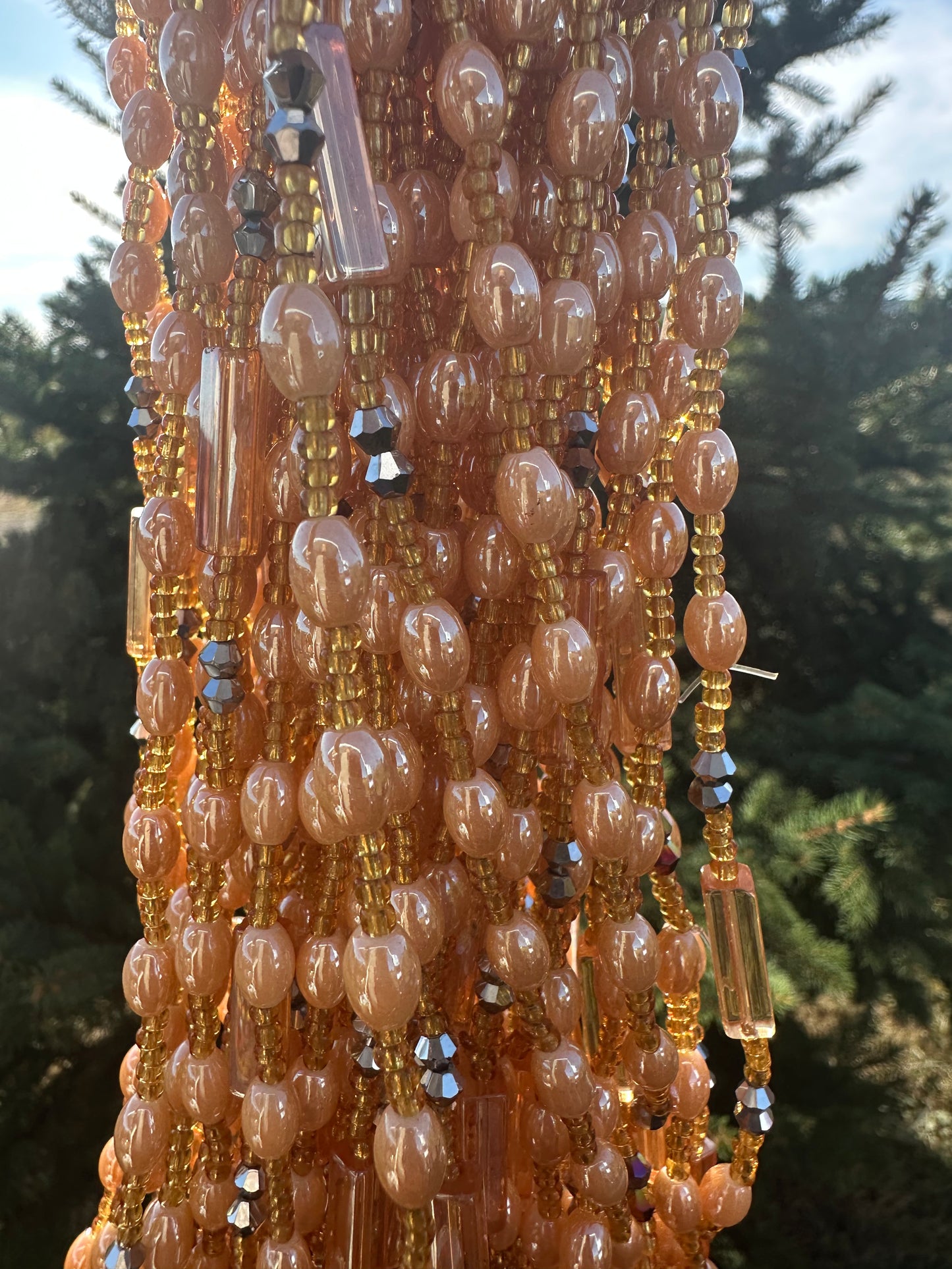 Queen Amina Gold (Elastic Waistbead)