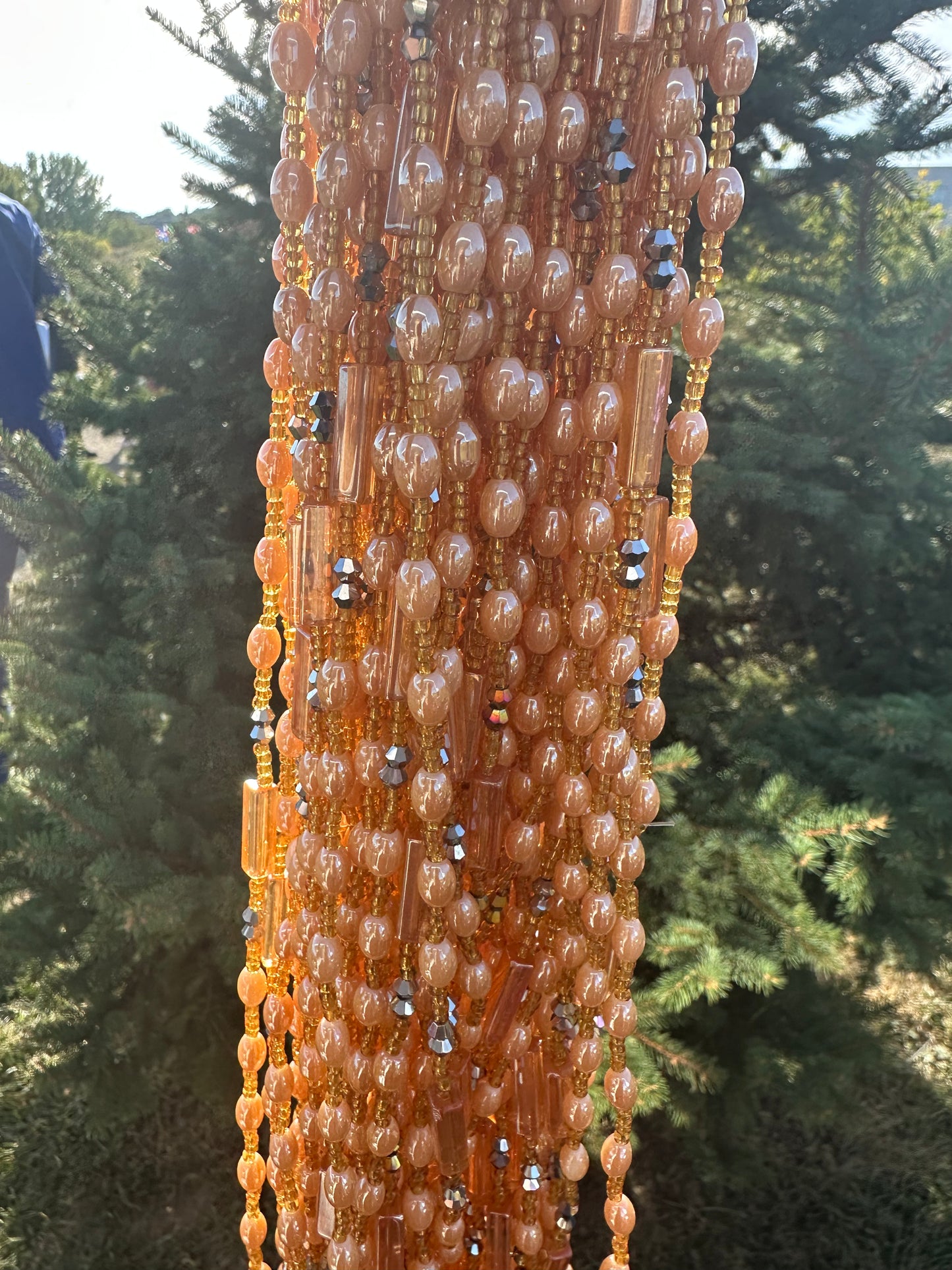 Queen Amina Gold (Elastic Waistbead)