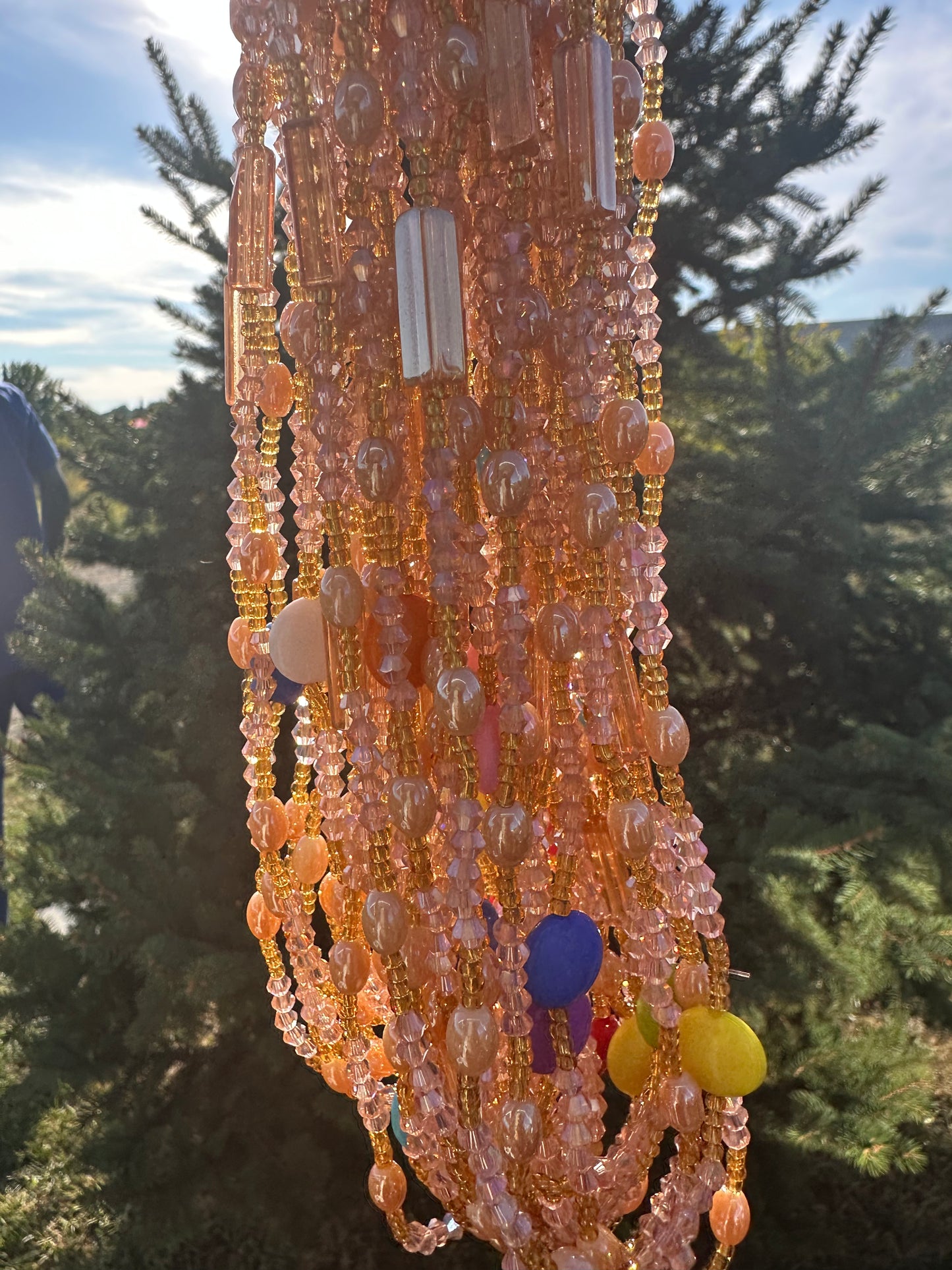 Golden Dewdrops (Elastic Waistbeads)