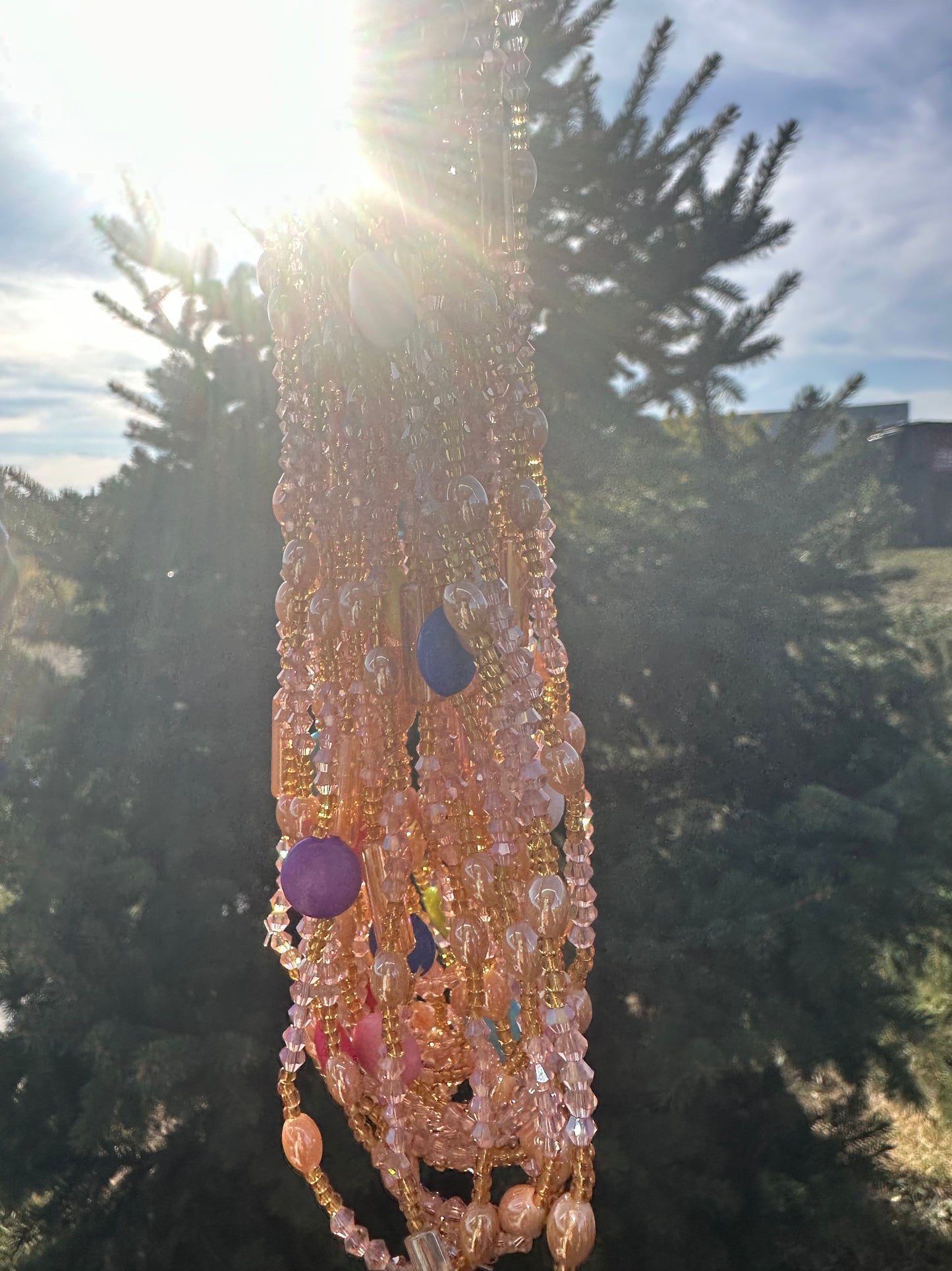 Golden Dewdrops (Elastic Waistbeads)