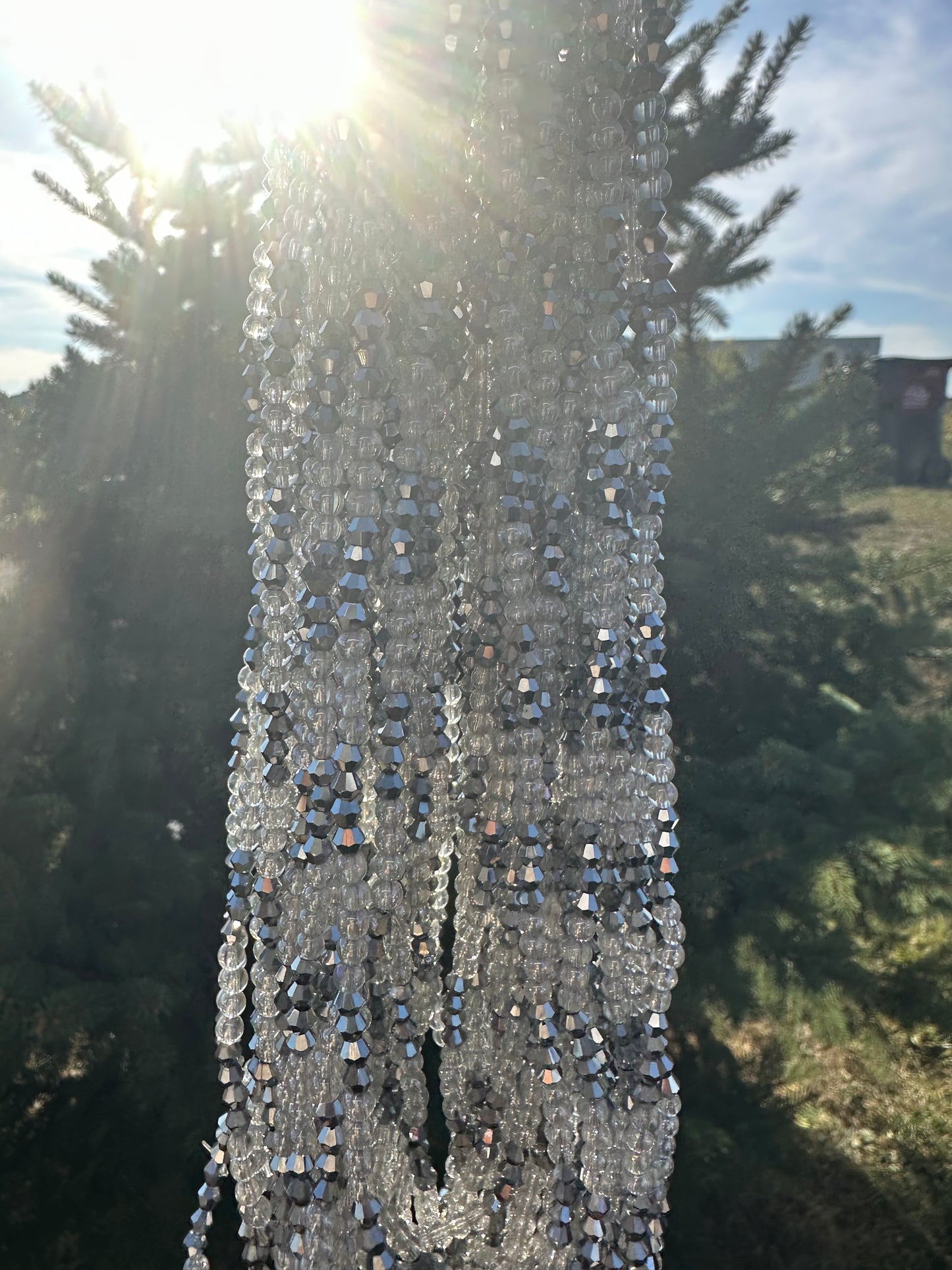 Silver Bells (Elastic Waistbeads)
