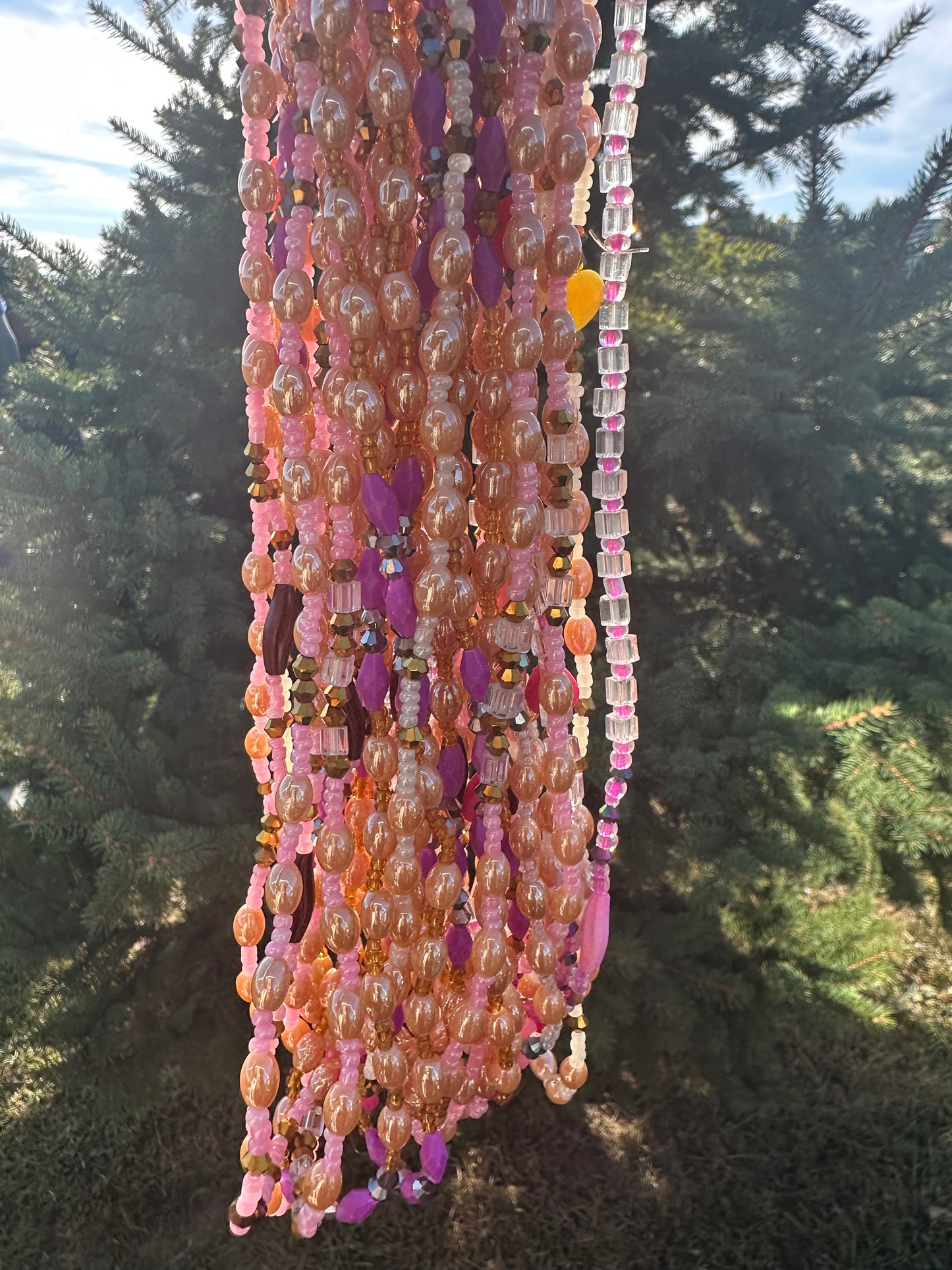Pretty in Pink (Elastic Waistbeads)