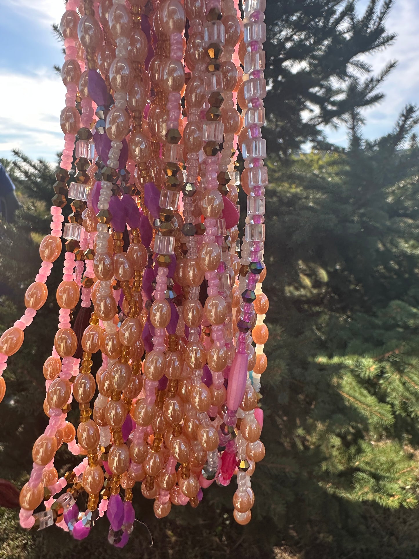 Pretty in Pink (Elastic Waistbeads)