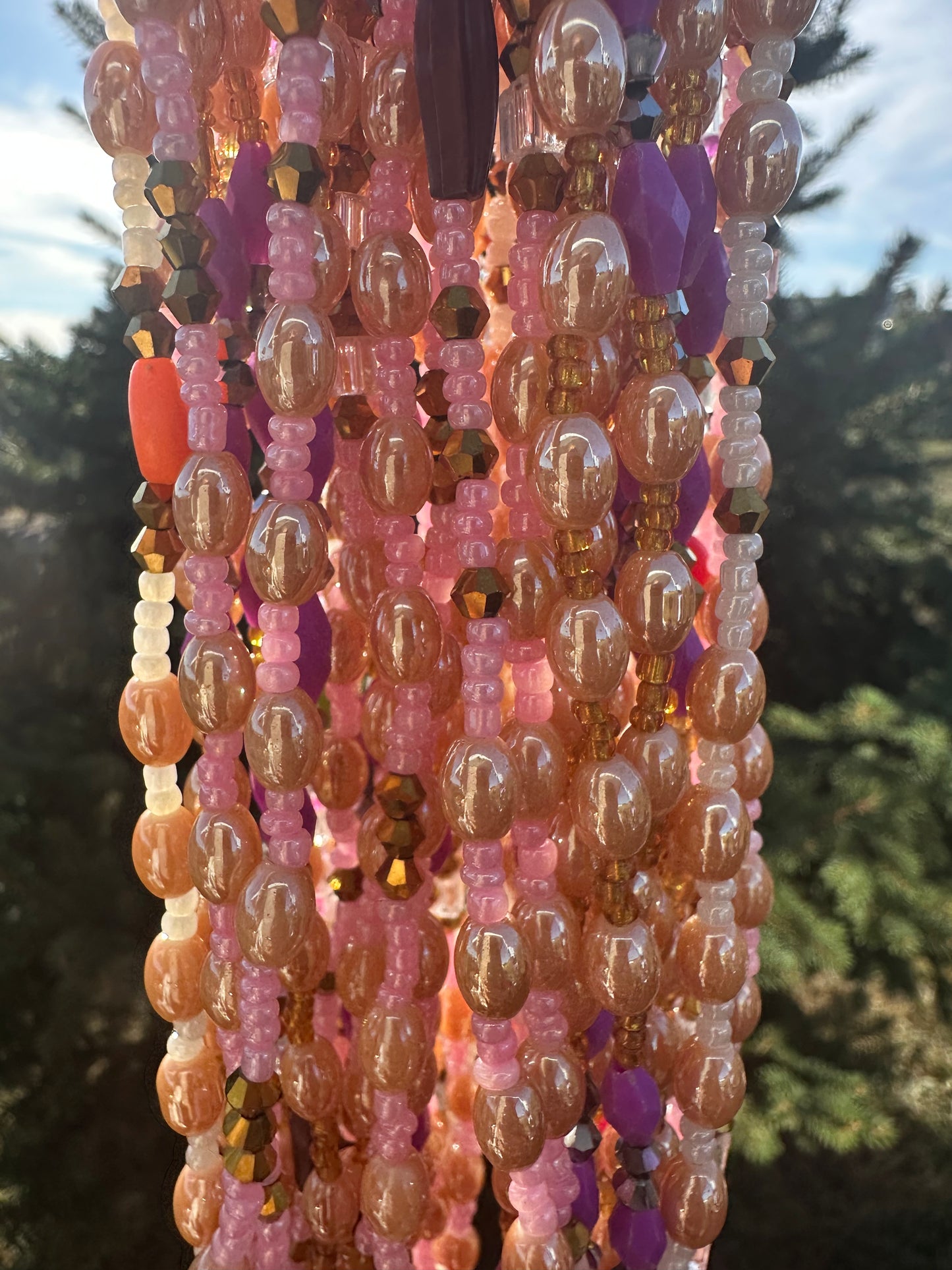 Pretty in Pink (Elastic Waistbeads)