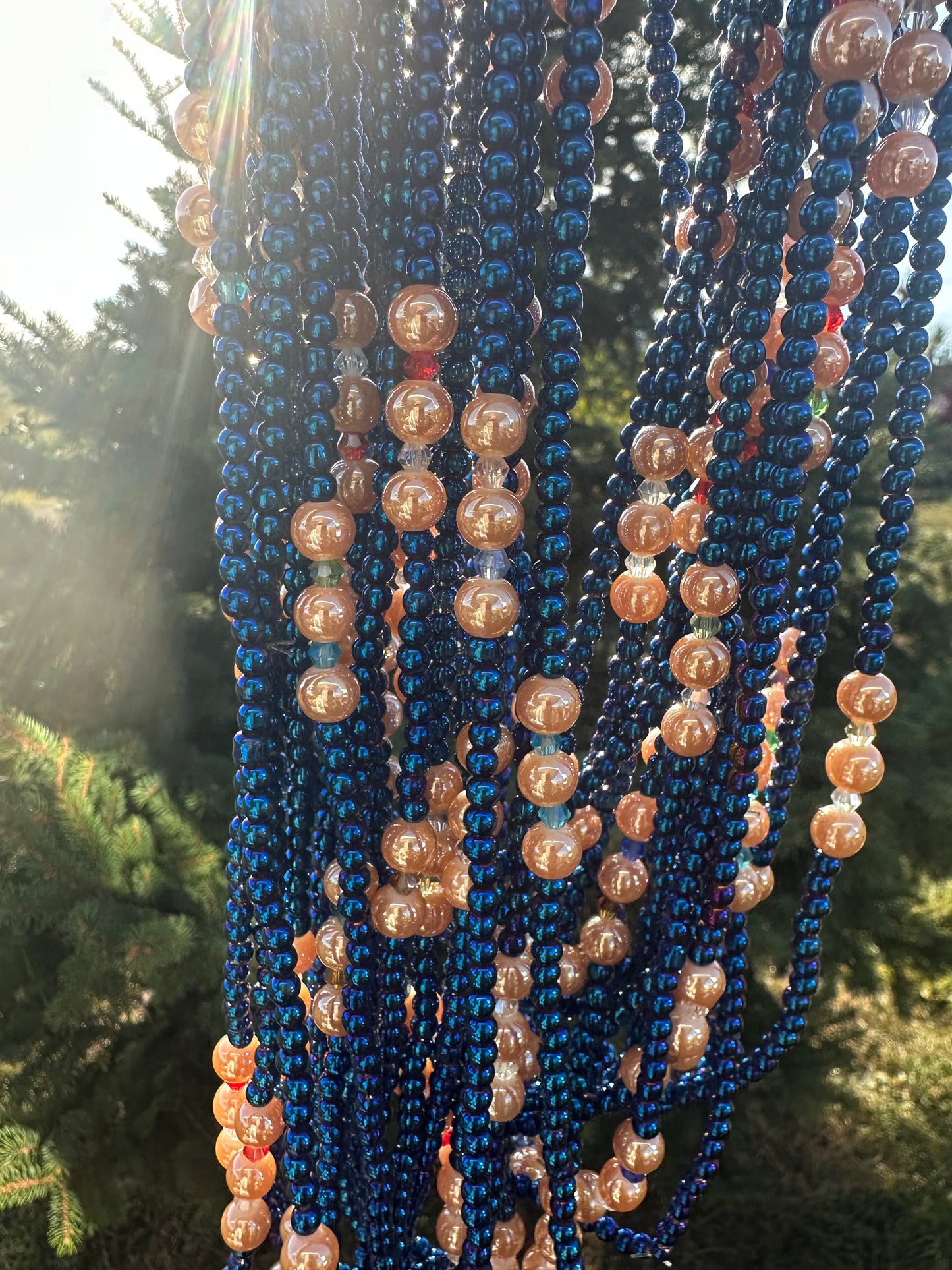 Diamond Blue (Elastic Waistbeads)