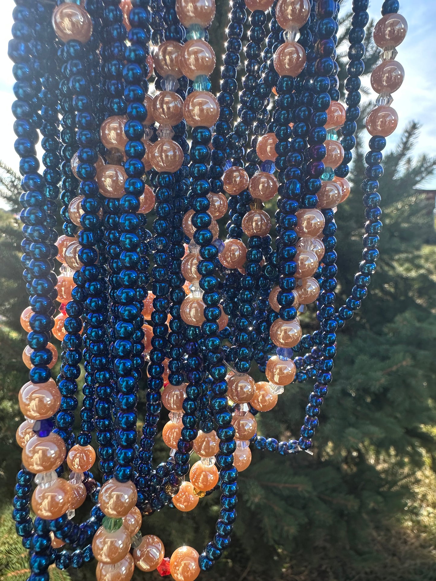 Diamond Blue (Elastic Waistbeads)