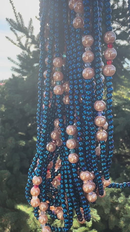Diamond Blue (Elastic Waistbeads)