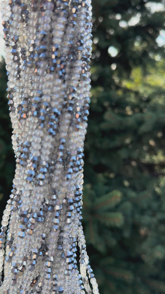 Silver Bells (Elastic Waistbeads)