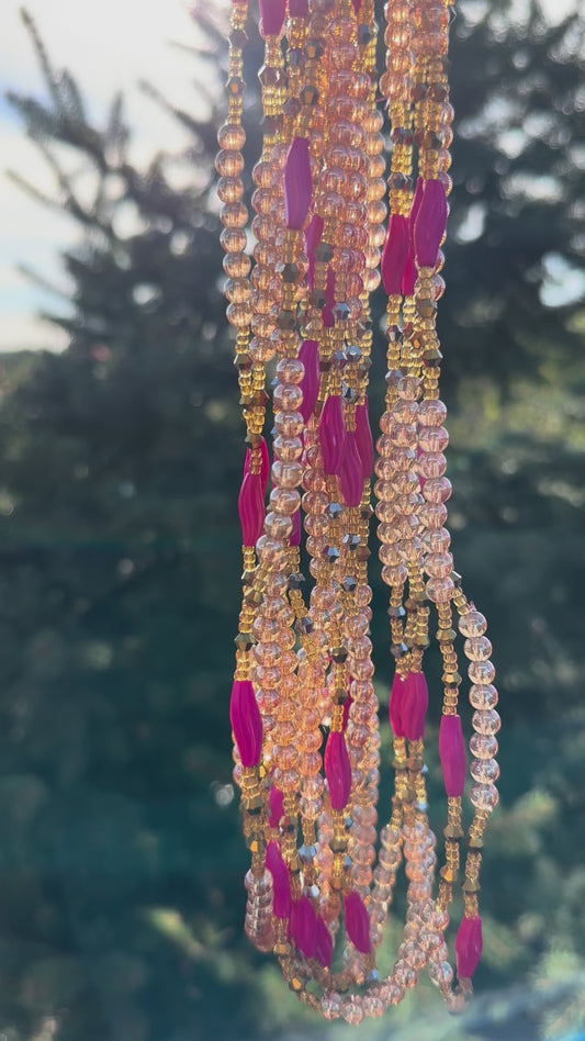 Pink Galore (Elastic Waistbeads)