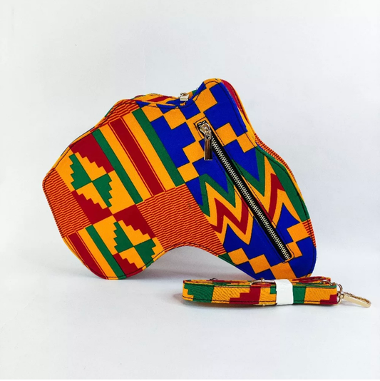 Africa Map Bags (Green, Yellow, and Blue)