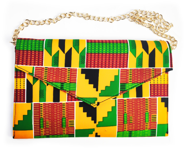 African Print Envelope Bag